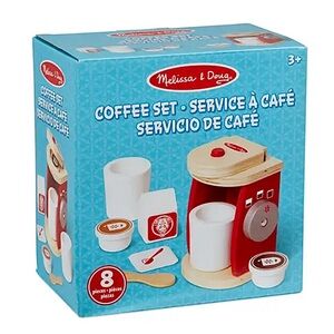 Melissa & Doug Wooden Coffee Maker play set, NEW